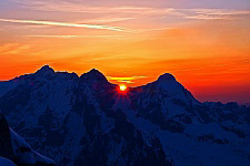 Sonnenuntergang Berge